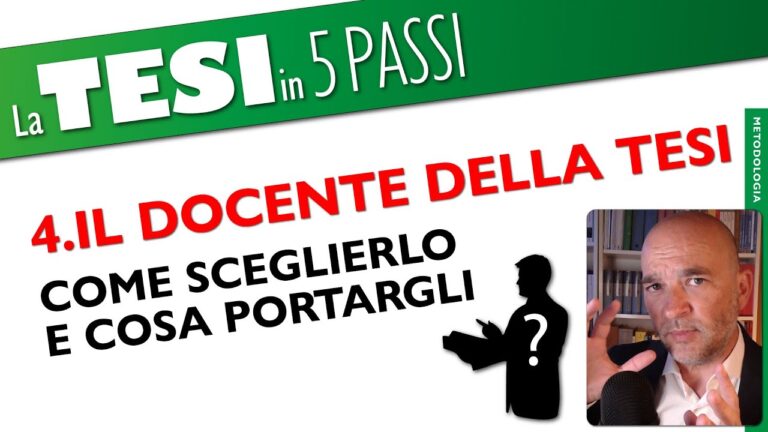 Come Richiedere la Tesi a un Professore | Actualizado junio 2025